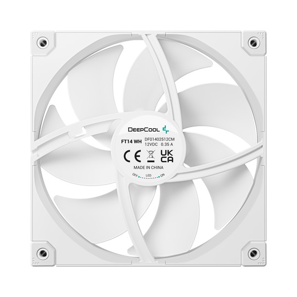 DeepCool �������ե��� R-FT14-WHWPN1-G FT14 �ۥ磻�� 140mm�ե��� FDB��� PWM���� ��������ݥ��å��Ǻ���� �ɿХ���ѡ���� �ڥ���󥻥��Բġ��̳�ƻ����Υ�������Բġ�