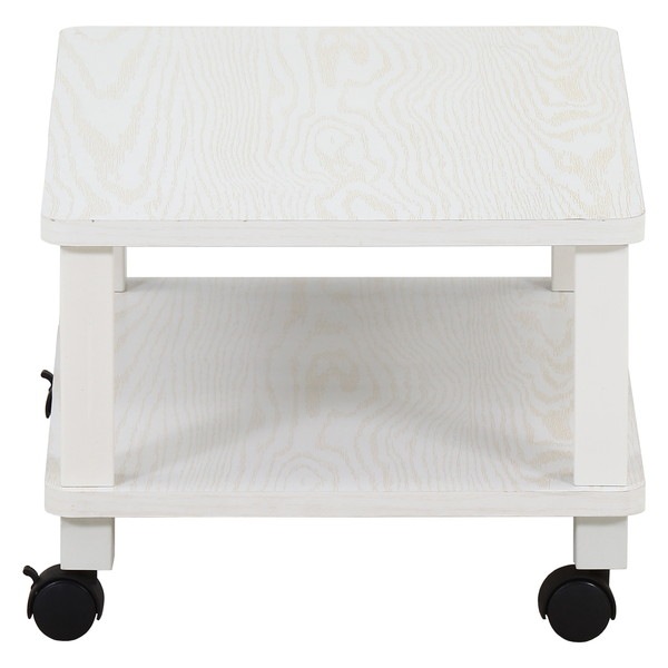 不二貿易 フィット マルチテーブル(キャスター付) オークWH 商品コード52266 【代引・日時指定・キャンセル不可・北海道沖縄離島配送不可】 -お取リ寄せ-