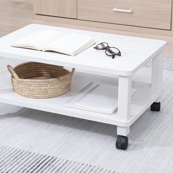 不二貿易 フィット マルチテーブル(キャスター付) オークWH 商品コード52266 【代引・日時指定・キャンセル不可・北海道沖縄離島配送不可】 -お取リ寄せ-