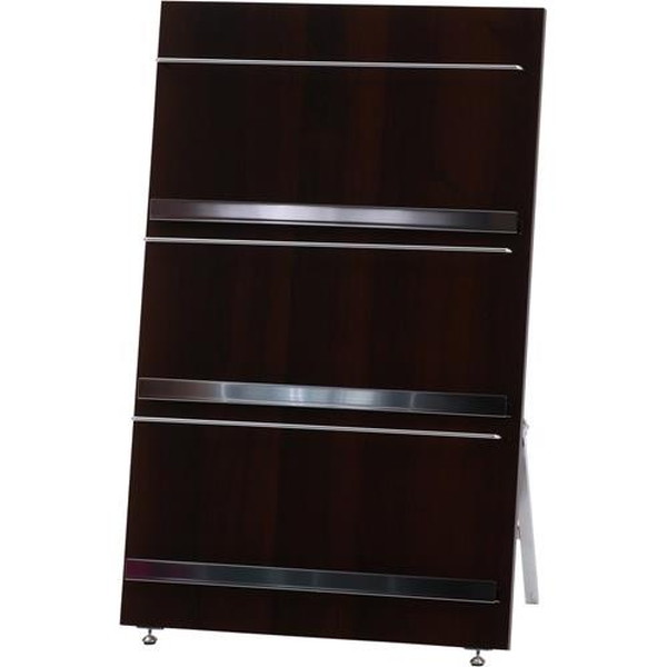 不二貿易 ウッドマガジンラック デコール 3段 ワイド HGL-5890 商品コード82308【代引・日時指定・キャンセル不可・北海道沖縄離島配送不可】 -お取リ寄せ-