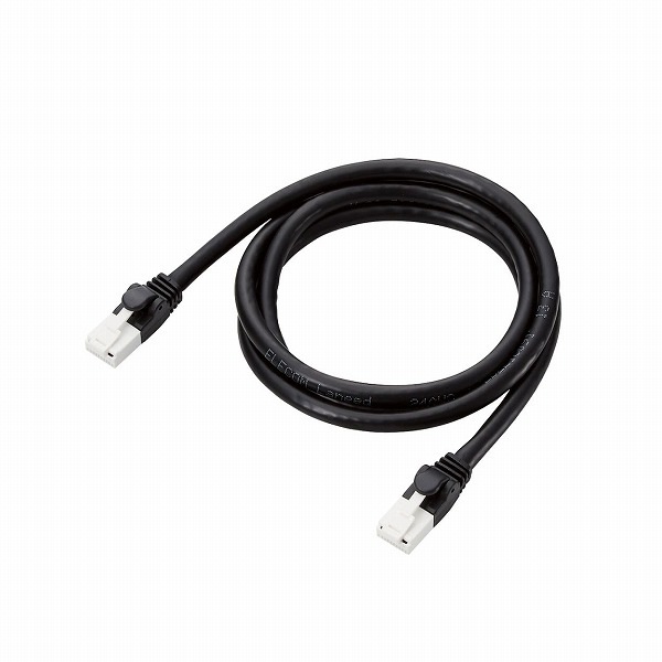 ELECOM ���쥳�� GM-LDGPAT/BK10 LAN�����̎ގ� PS5�б� CAT6A ���ޤ��ɻ� 1.0m �̎ގ׎��� �ڥ���󥻥��Բġ��̳�ƻ����Υ�������Բġ�