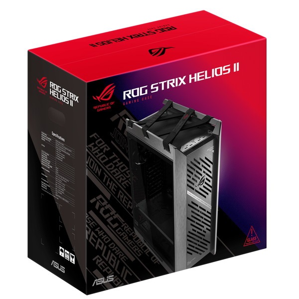 ASUS PC������ ROG STRIX HELIOS II GX601S BLACK �ץ�ߥ���ǥ����� ξ¦4mm�������饹 �������줿����ߥե졼����� ̥����ӥ�ɸ��������� 4���ɸ����ܥѥե����ޥ󥹥ե��� ɸ�����140mm�ե���4���28mm����29dB(A)���Ų� ��ñ���Ȥ�Ω�Ƥȥ��ƥʥ󥹡ڥ���󥻥��Բġ��̳�ƻ����Υ�������Բġ�