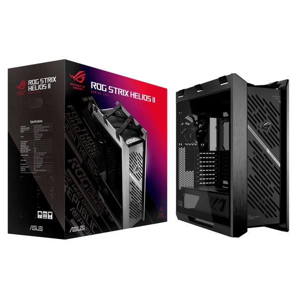 ASUS PC������ ROG STRIX HELIOS II GX601S BLACK �ץ�ߥ���ǥ����� ξ¦4mm�������饹 �������줿����ߥե졼����� ̥����ӥ�ɸ��������� 4���ɸ����ܥѥե����ޥ󥹥ե��� ɸ�����140mm�ե���4���28mm����29dB(A)���Ų� ��ñ���Ȥ�Ω�Ƥȥ��ƥʥ󥹡ڥ���󥻥��Բġ��̳�ƻ����Υ�������Բġ�