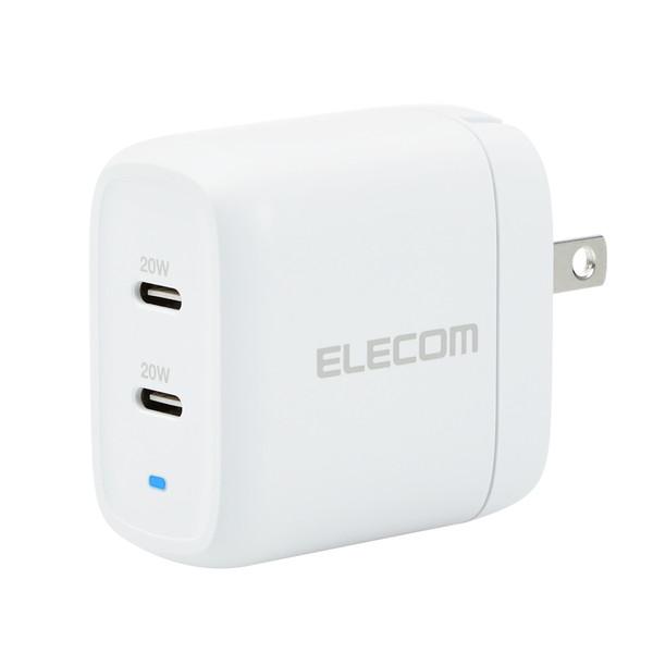 ELECOM ���쥳�� MPA-ACCP25WH AC���Ŵ� USB���󥻥�� Type-C�ݡ��ȡ�2 ���40W ���� ���� �ۥ磻�ȡڥ���󥻥��Բġ��̳�ƻ����Υ�������Բġ�