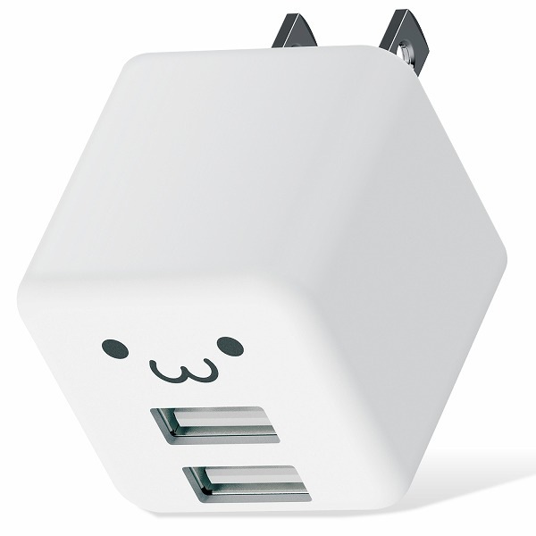 ELECOM ���쥳�� MPA-ACU11WF AC���Ŵ� ���ώΎ����̎ގڎ����� 2.4A���� USB-A�Ҏ�2�Ύߎ��� ���ޤ���������� �������̎޷� �Ύ܎��Ď̎����� �ڥ���󥻥��Բġ��̳�ƻ����Υ�������Բġ�