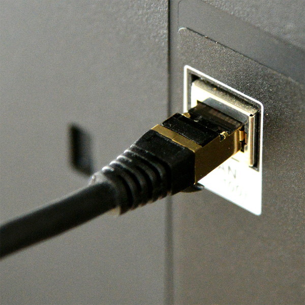 �ߥ襷 CAT.7LAN�����̎ގ� TPE �� 1m TWN-701BK ������