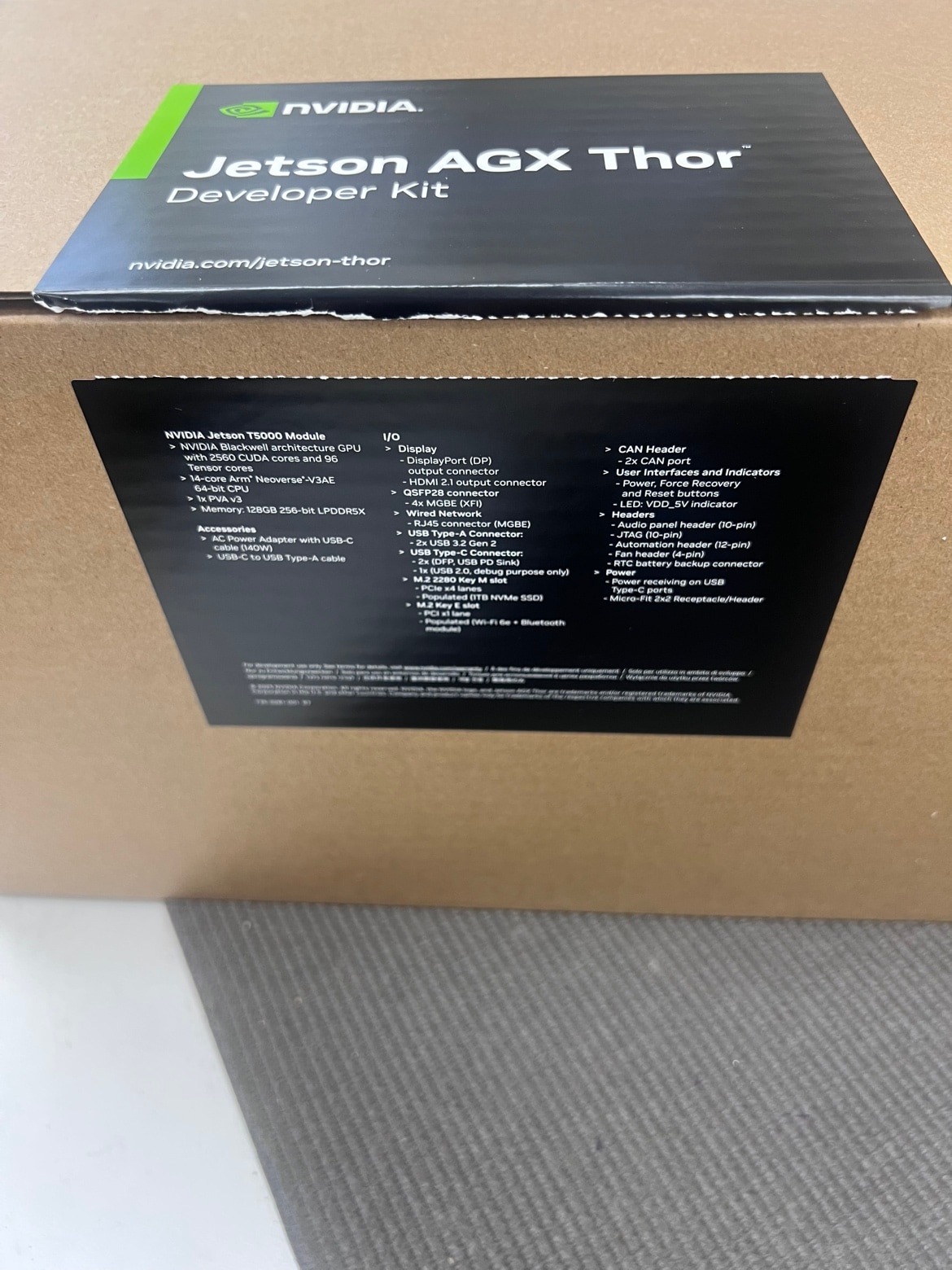 0810152850435 NVIDIA Jetson AGX Thor 開発者キット JETSON AGX THOR