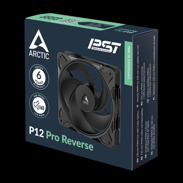 ARCTIC ��С����ե��� ACFAN00331A P12 Pro Reverse PST(Black) �磻�ɥ�� ������ž�� �⤤�Ű���ǽ�ڥ���󥻥��Բġ��̳�ƻ����Υ�������Բġ� -������-