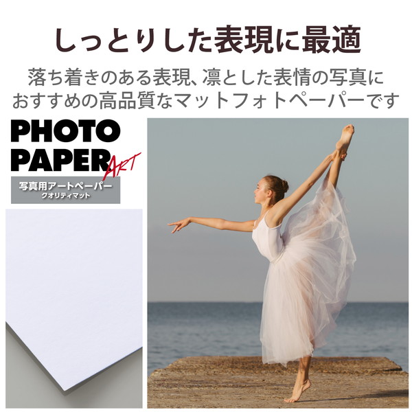 4549550267854 エレコム EJKQMA310 プリンター用紙 写真用紙 A3 10枚 マット 写真用アートペーパー
