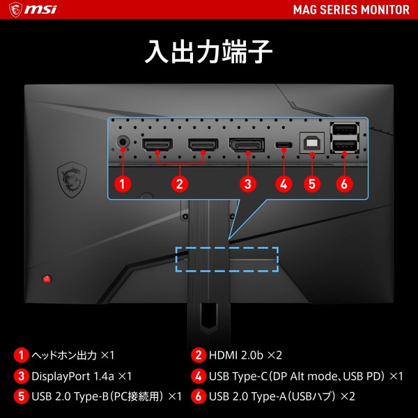 RAPID IPSѥͥ롦̻ҥɥåܡŶʤϥڥåߥ󥰥˥ MSI MAG 274QRF QD E2 27/WQHD(2,560  1,440)/180Hz/1ms(GTG)/RAPID IPSѥͥ/400/KVMå/DisplayHDR 400/USB PD65W ǥץ쥤