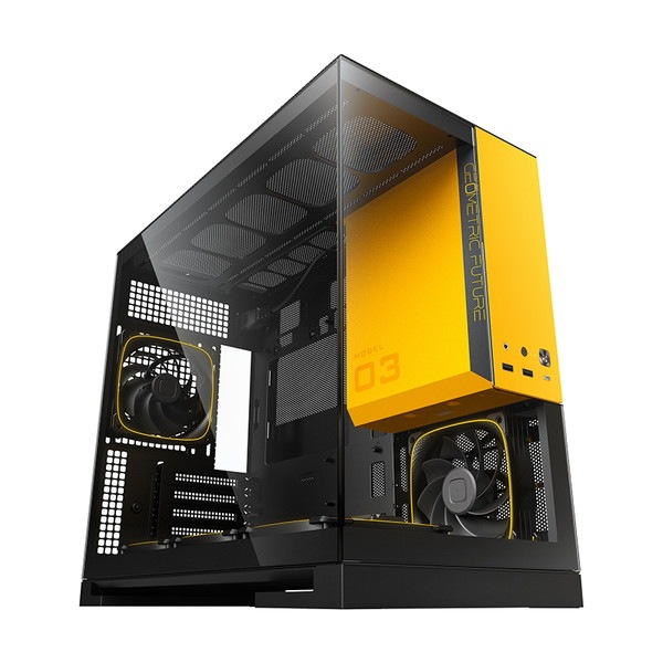 GEOMETRIC FUTURE �ߥ˥�� PC������ �ԥ顼�쥹 MODEL 3 WITH 5FAN MODEL 3PLUS GF-M3-YB PLUS ��������/�֥�å� 120mm Micro-ATX��ITX �б� �������� �ڥ���󥻥��Բġ��̳�ƻ����Υ�������Բġ�