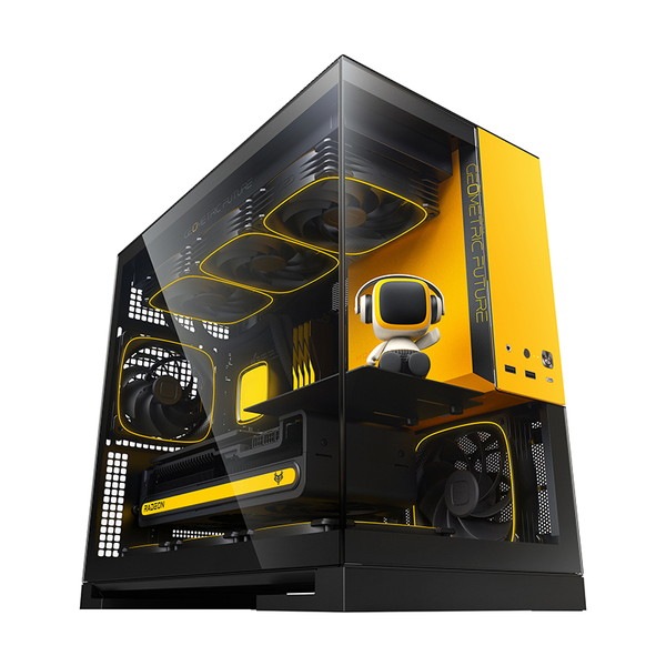 GEOMETRIC FUTURE �ߥ˥�� PC������ �ԥ顼�쥹 MODEL 3 WITH 5FAN MODEL 3PLUS GF-M3-YB PLUS ��������/�֥�å� 120mm Micro-ATX��ITX �б� �������� �ڥ���󥻥��Բġ��̳�ƻ����Υ�������Բġ�