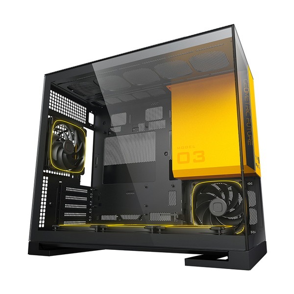 GEOMETRIC FUTURE �ߥ˥�� PC������ �ԥ顼�쥹 MODEL 3 WITH 5FAN MODEL 3PLUS GF-M3-YB PLUS ��������/�֥�å� 120mm Micro-ATX��ITX �б� �������� �ڥ���󥻥��Բġ��̳�ƻ����Υ�������Բġ�