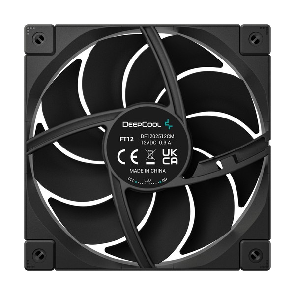 DeepCool �������ե��� R-FT12-BKWPN3-G FT12 �֥�å� 3�ĥ��å� 120mm�ե��� FDB��� PWM���� ��������ݥ��å��Ǻ���� �ɿХ���ѡ���� �ڥ���󥻥��Բġ��̳�ƻ����Υ�������Բġ�