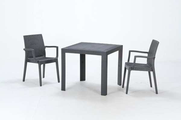 不二貿易 ステラ テーブル 80角 ブラック(11236) SATURNO 商品コード49921【代引・日時指定・キャンセル不可・北海道沖縄離島配送不可】 -お取リ寄せ-