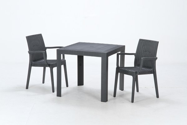不二貿易 ステラ テーブル 80角 ブラック(11236) SATURNO 商品コード49921【代引・日時指定・キャンセル不可・北海道沖縄離島配送不可】 -お取リ寄せ-