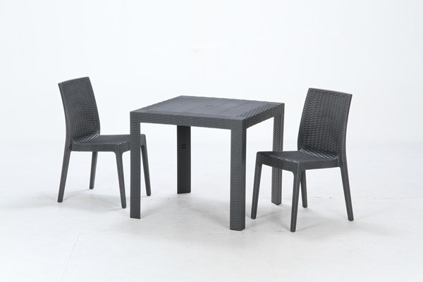 不二貿易 ステラ テーブル 80角 ブラック(11236) SATURNO 商品コード49921【代引・日時指定・キャンセル不可・北海道沖縄離島配送不可】 -お取リ寄せ-