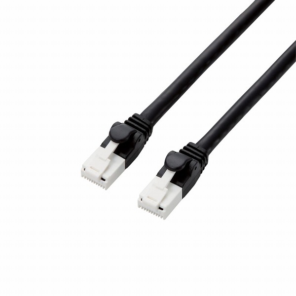 ELECOM エレコム GM-LDGPAT/BK100 LANケーブル PS5対応 CAT6A 爪折れ防止 10m ブラック 【キャンセル不可・北海道沖縄離島配送不可】