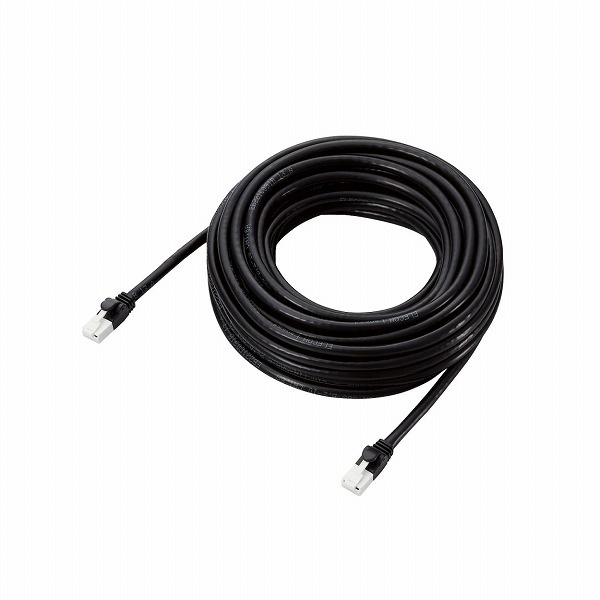 ELECOM エレコム GM-LDGPAT/BK100 LANケーブル PS5対応 CAT6A 爪折れ防止 10m ブラック 【キャンセル不可・北海道沖縄離島配送不可】