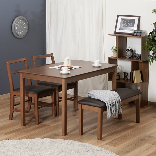 不二貿易 ダイニングベンチ モルト BR 6213-40-9535 商品コード98819【代引・日時指定・キャンセル不可・北海道沖縄離島配送不可】 -お取リ寄せ-