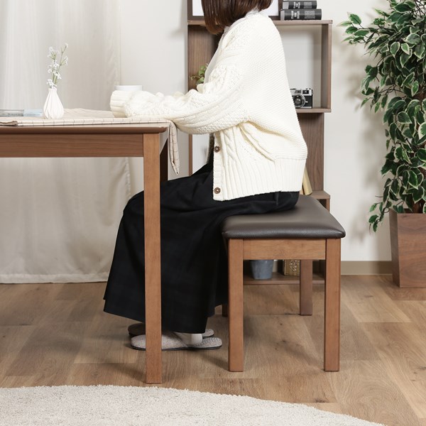 不二貿易 ダイニングベンチ モルト BR 6213-40-9535 商品コード98819【代引・日時指定・キャンセル不可・北海道沖縄離島配送不可】 -お取リ寄せ-