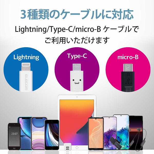 ELECOM エレコム MPA-ACU11WH AC充電器 スマホ・タブレット用 2.4A出力 USB-Aメス2ポート おまかせ充電搭載 キューブ型 ホワイト 【キャンセル不可・北海道沖縄離島配送不可】