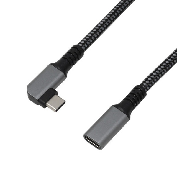 AINEX アイネックス 延長ケーブル U31CC-LF08 PD100W対応 USB3.2Gen1 Type-C 横L型延長ケーブル 80cm 【キャンセル不可・北海道沖縄離島配送不可】 -お取り寄せ-