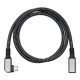 AINEX アイネックス 延長ケーブル U31CC-LF08 PD100W対応 USB3.2Gen1 Type-C 横L型延長ケーブル 80cm 【キャンセル不可・北海道沖縄離島配送不可】 -お取り寄せ-