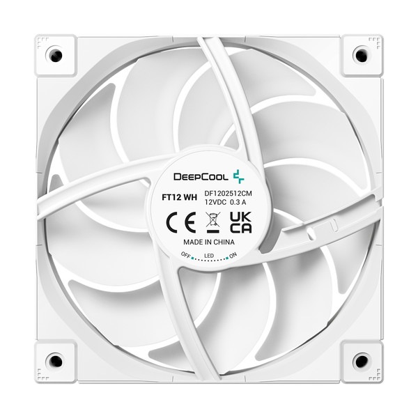 DeepCool �������ե��� R-FT12-WHWPN3-G FT12 �ۥ磻�� 3�ĥ��å� 120mm�ե��� FDB��� PWM���� ��������ݥ��å��Ǻ���� �ɿХ���ѡ���� �ڥ���󥻥��Բġ��̳�ƻ����Υ�������Բġ�