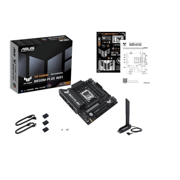 ASUS マザーボード TUF GAMING B850M-PLUS WIFI micro-ATX SocketAM5 AMD/B850 DDR5 【キャンセル不可・北海道沖縄離島配送不可】