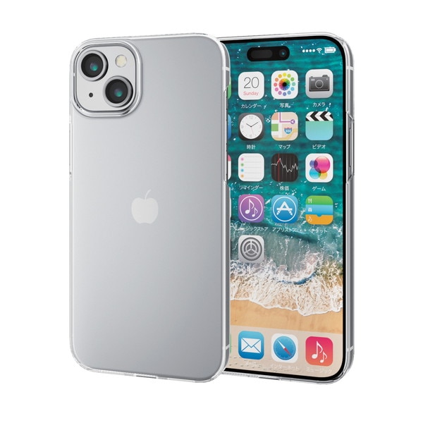 ELECOM ���쥳�� PM-A23BPVKCR iPhone 15 Plus �ʎ��Ďގ����� �ˤ� ���؎��ڥ���󥻥��Բġ��̳�ƻ����Υ�������Բġ�