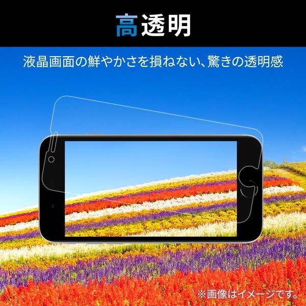 ELECOM ���쥳�� PM-A22CFLGP iPhone 14 Pro ���饹�ե���� ��Ʃ�� �������饹 ɽ�̹���10H �߸��ե졼���� �����ɻ� �����ɻ� �������쥹�ڥ���󥻥��Բġ��̳�ƻ����Υ�������Բġ�