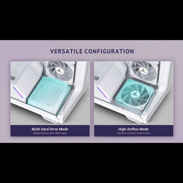 Antec ピラーレスガラス搭載 冷却型PCケース 「Constellation C3 ARGB」 C3 ARGB White ホワイト 白【キャンセル不可・北海道沖縄離島配送不可】