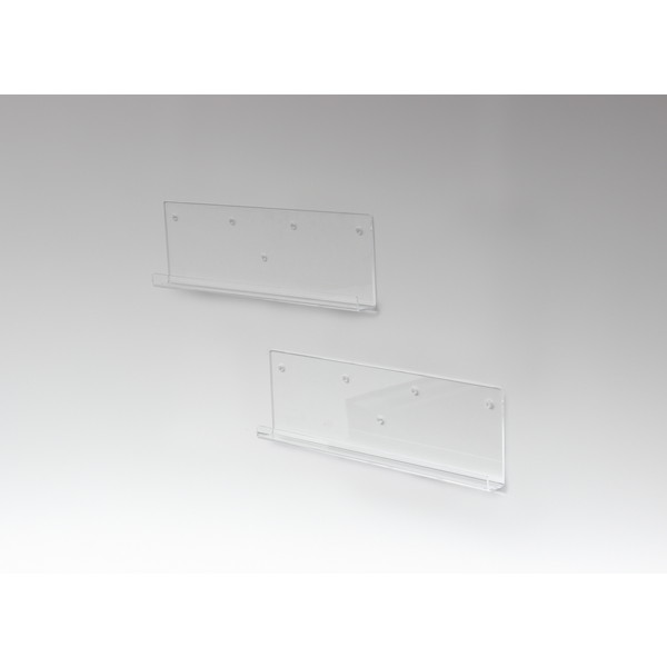 クロシオ アクリリック ウォールシェルフ W60浅型2個組 23407 【代引・日時指定・キャンセル不可・北海道沖縄離島配送不可】 -お取り寄せ-