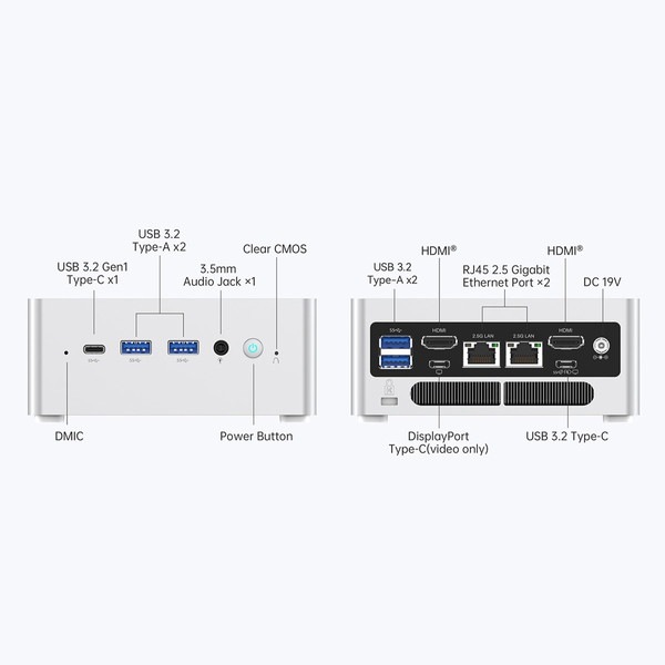 MINISFORUM �ǥ����ȥåץѥ����� �ߥ�PC NAB3R-16/512-W11Pro(1220P�� / Intel Core i3-1220P��� / Windows 11 Pro / 16 GB���� 512 GB M.2 NVMe SSDɸ����� �ڥ���󥻥��Բġ��̳�ƻ����Υ�������Բġ�