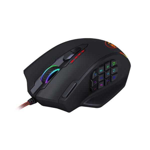 REDRAGON ¿ǽܥRGB 12ܥ ߥ󥰥ޥ IMPACT M908TI ֥å ڥ󥻥Բġ̳ƻΥԲġ --