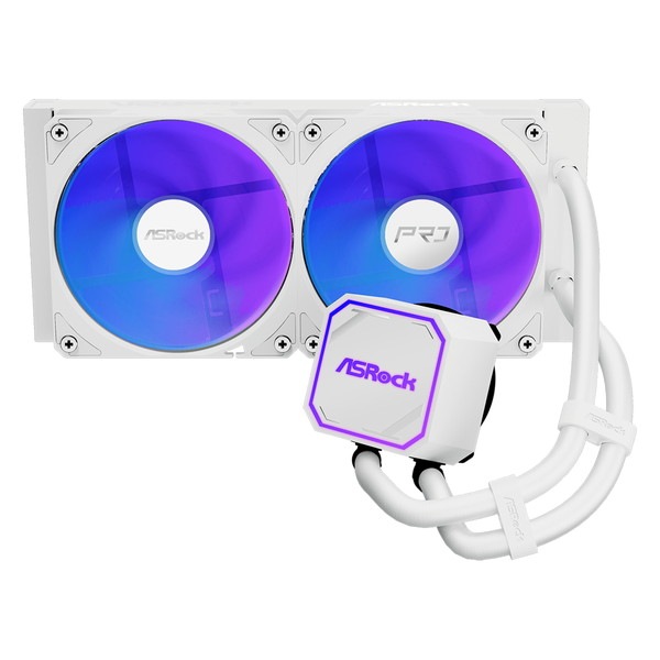 ASRock ���䥯���顼  Pro White 240 ARGB �ۥ磻�� �ʰ׿���CPU�����顼 240mm Ϣ��ե������ LGA1851/1700 AM5/AM4�б� ���ѵ� Pro���꡼���ڥ���󥻥��Բġ��̳�ƻ����Υ�������Բġ� -������-