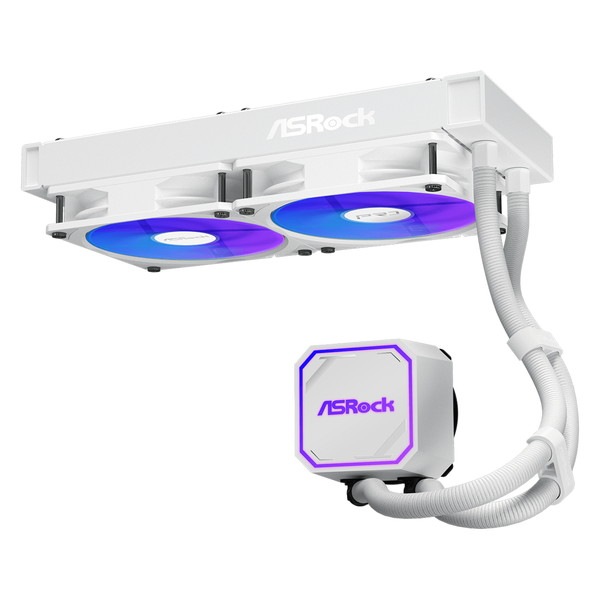 ASRock ���䥯���顼  Pro White 240 ARGB �ۥ磻�� �ʰ׿���CPU�����顼 240mm Ϣ��ե������ LGA1851/1700 AM5/AM4�б� ���ѵ� Pro���꡼���ڥ���󥻥��Բġ��̳�ƻ����Υ�������Բġ� -������-