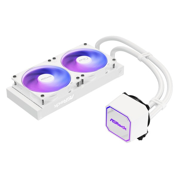 ASRock ���䥯���顼  Pro White 240 ARGB �ۥ磻�� �ʰ׿���CPU�����顼 240mm Ϣ��ե������ LGA1851/1700 AM5/AM4�б� ���ѵ� Pro���꡼���ڥ���󥻥��Բġ��̳�ƻ����Υ�������Բġ� -������-