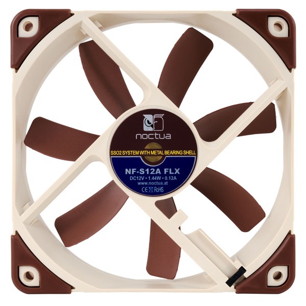 NOCTUA �������ե��� NF-S12A FLX �Ų� 120mm �Υ�����17.8dB �ڥ���󥻥��Բġ��̳�ƻ����Υ�������Բġ�