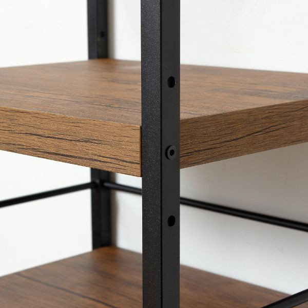 クロシオ アート3段ラック(ヴィンテージブラウン) 型番:23485【代引・日時指定・キャンセル不可・北海道沖縄離島配送不可】 -お取り寄せ-