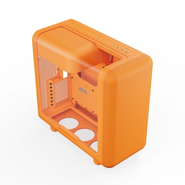 HYTE PC������ X50 Astral Orange ����� �ߥɥ륿� ���̥ե졼�� �������饹 �饦��ɥǥ����� E-ATX�б� �ڥ���󥻥��Բġ��̳�ƻ����Υ�������Բġ�