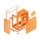HYTE PC������ X50 Astral Orange ����� �ߥɥ륿� ���̥ե졼�� �������饹 �饦��ɥǥ����� E-ATX�б� �ڥ���󥻥��Բġ��̳�ƻ����Υ�������Բġ�
