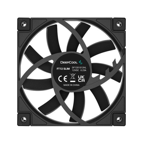 DeepCool �����������ե��� R-FT12SLIM-BKWPN1-G FT12 �֥�å� ����� 120mm�ե��� ����15mm FDB��� PWM���� �ɿХ���ѡ���� �ڥ���󥻥��Բġ��̳�ƻ����Υ�������Բġ�