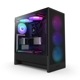 NZXT �ߥɥ륿� PC������ H5 Flow RGB (2024) CC-H52FB-R1 120mm3Ϣ�ե���x1 120mm�ե���x1 ɸ����� �֥�å� �ڥ���󥻥��Բġ��̳�ƻ����Υ�������Բġ�