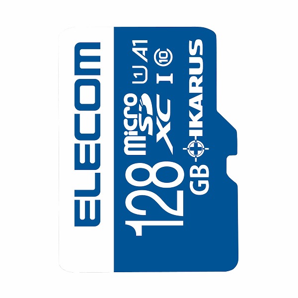 ELECOM エレコム MF-MS128GU11IKA MicroSDXCカード IKARUS付 UHS-I U1 128GB 【キャンセル不可・北海道沖縄離島配送不可】