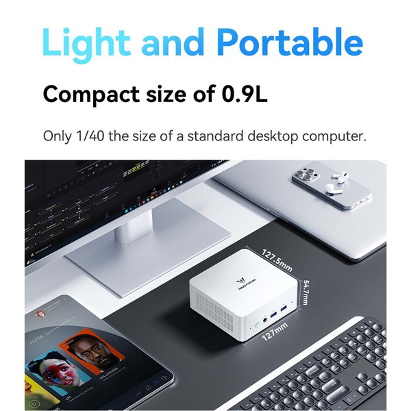 MINISFORUM UN1360W �ߥ�PC UN1360W-32/1T-W11pro(13620H) ����32GB ���ȥ졼��1TB Intel Core i7-13620H Processor��� ����ǽ �����ǥ����ȥåץѥ�����ڥ���󥻥��Բġ��̳�ƻ����Υ�������Բġ�