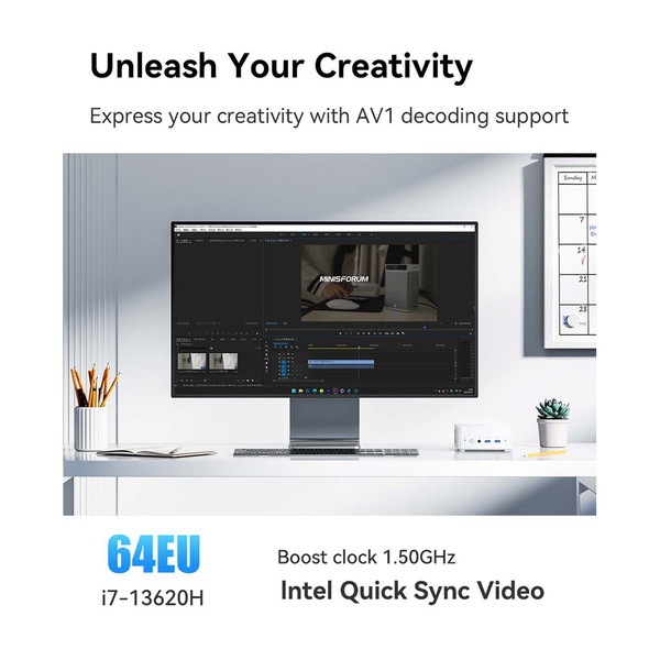 MINISFORUM UN1360W �ߥ�PC UN1360W-32/1T-W11pro(13620H) ����32GB ���ȥ졼��1TB Intel Core i7-13620H Processor��� ����ǽ �����ǥ����ȥåץѥ�����ڥ���󥻥��Բġ��̳�ƻ����Υ�������Բġ�
