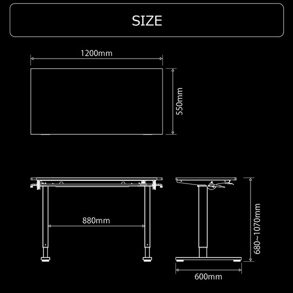 Bauhutte SAチルトデスク 【天板】 BHD-1200SACT-BK ブラック イラストレーター向け 角度・高さ調節機能付き ※脚部と天板は別売りです 【代引・日時指定・キャンセル不可・北海道沖縄離島配送不可】 -メーカー直送- ※メーカー在庫潤沢