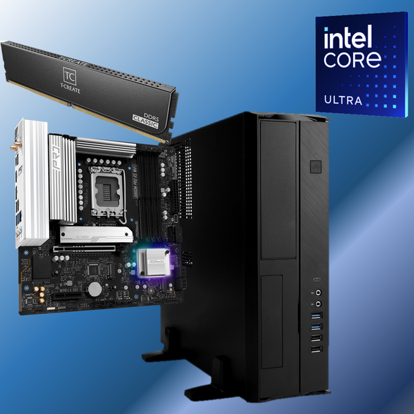 デスクトップパソコン 組み立てキット (Core Ultra5 225/メモリ:DDR5 16GB(16GBx1)/SSD:1TB NVMe M.2/HDD:-/電源:300W 80PLUS BRONZE/グラボ:-/Windows11 Home) Tamatebako-435872 玉手箱 BL067